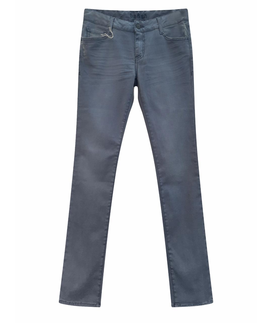 BA&SH Серые хлопко-эластановые прямые джинсы, фото 1