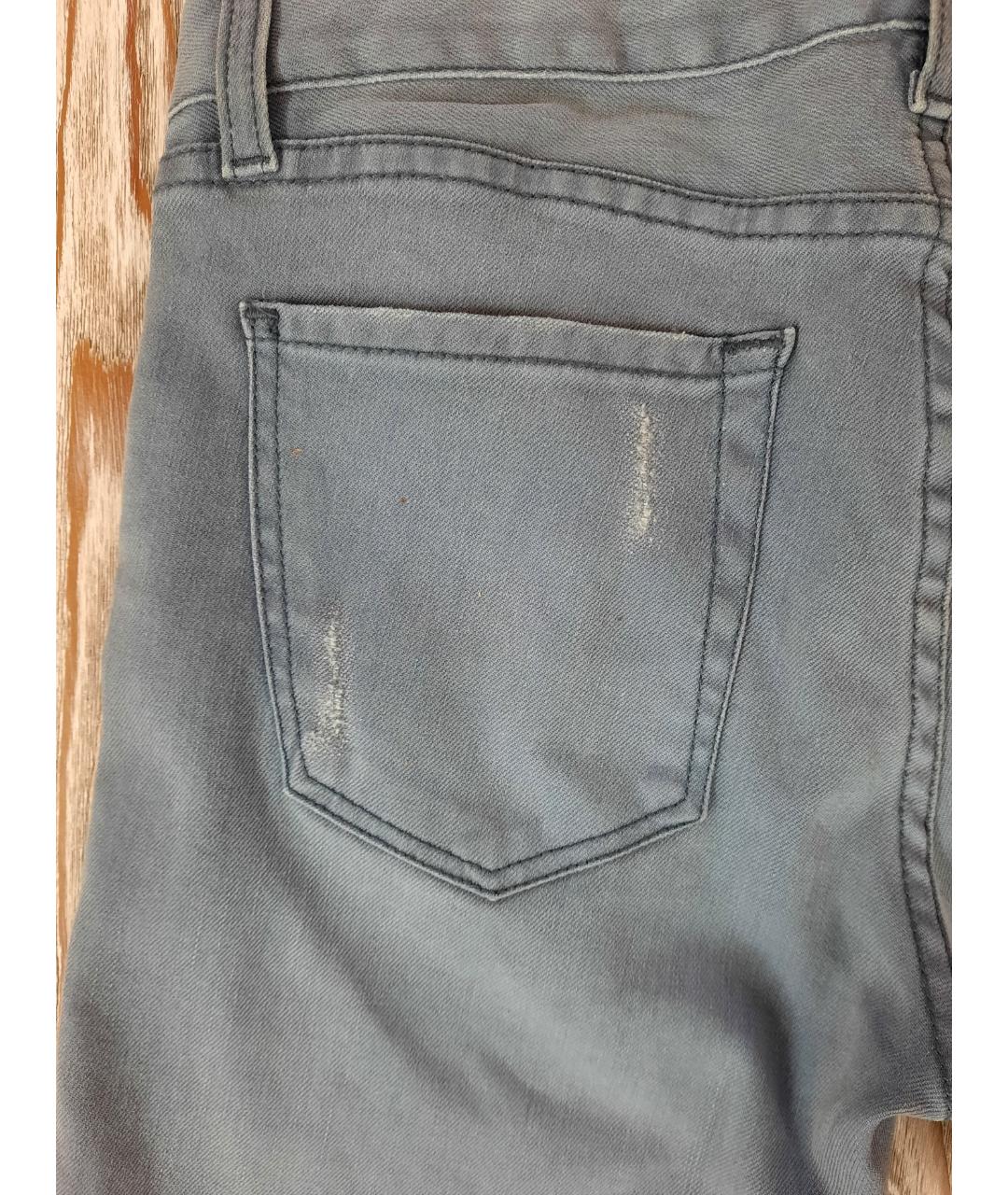 BA&SH Серые хлопко-эластановые прямые джинсы, фото 4