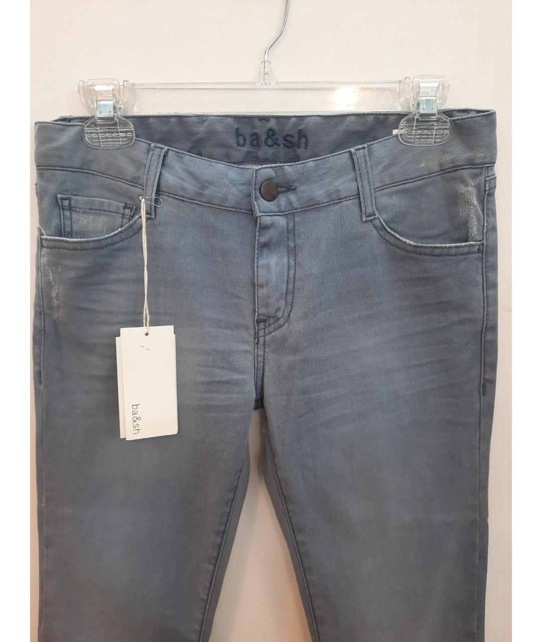 BA&SH Серые хлопко-эластановые прямые джинсы, фото 5