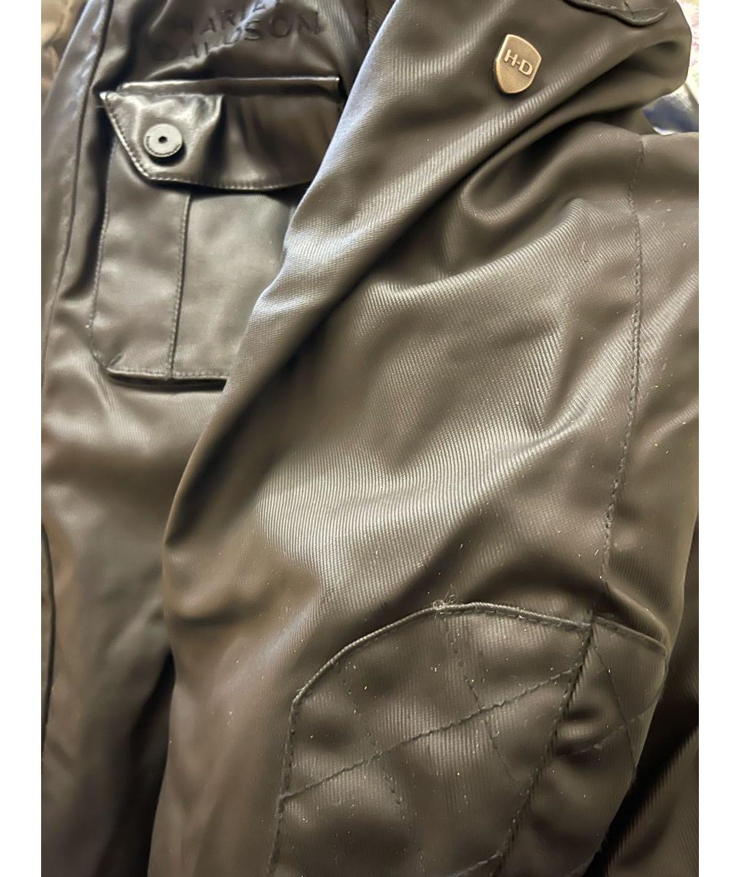 Harley Davidson Черная полиуретановая куртка, фото 6