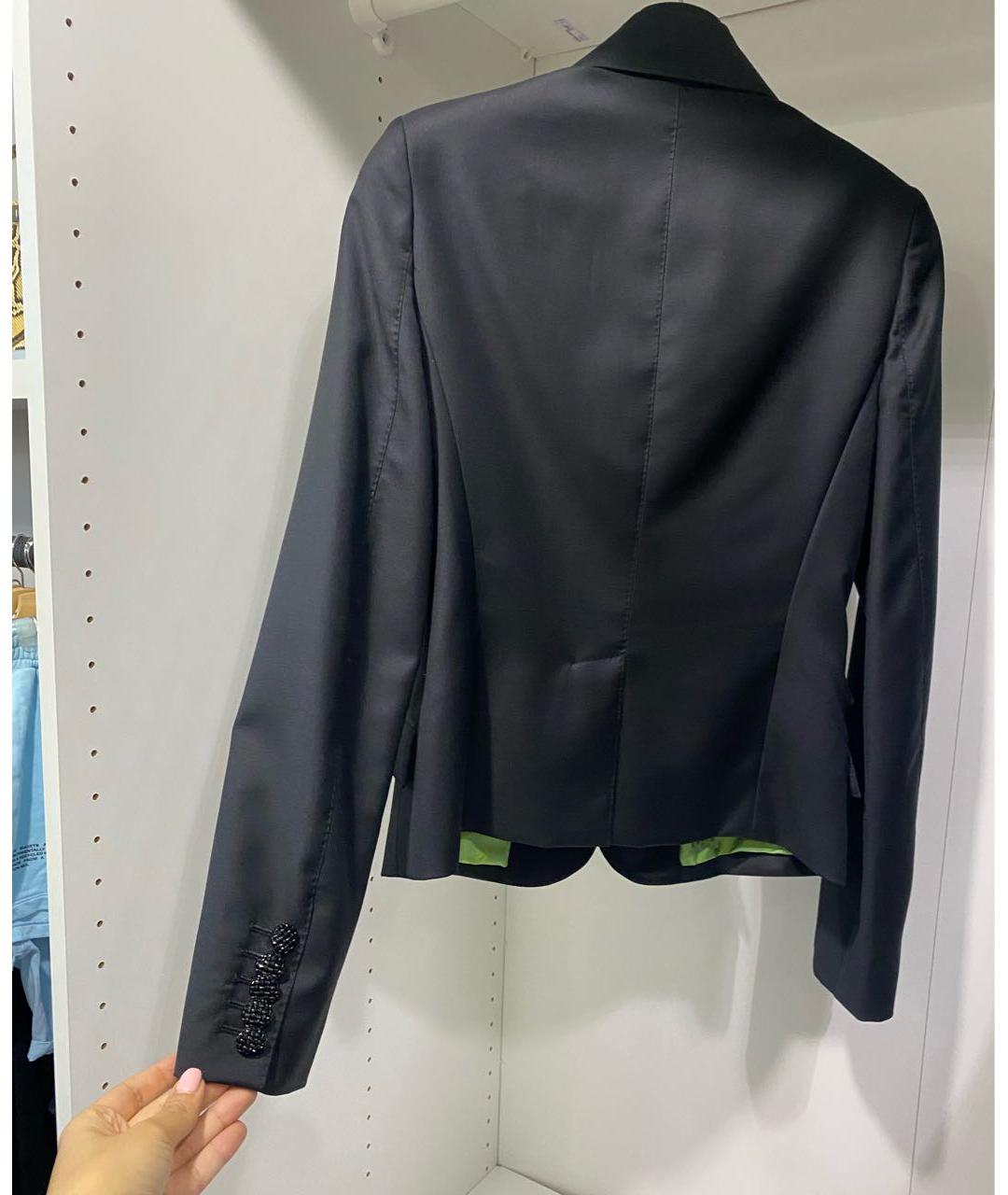 BILLIONAIRE Черный шерстяной жакет/пиджак, фото 2