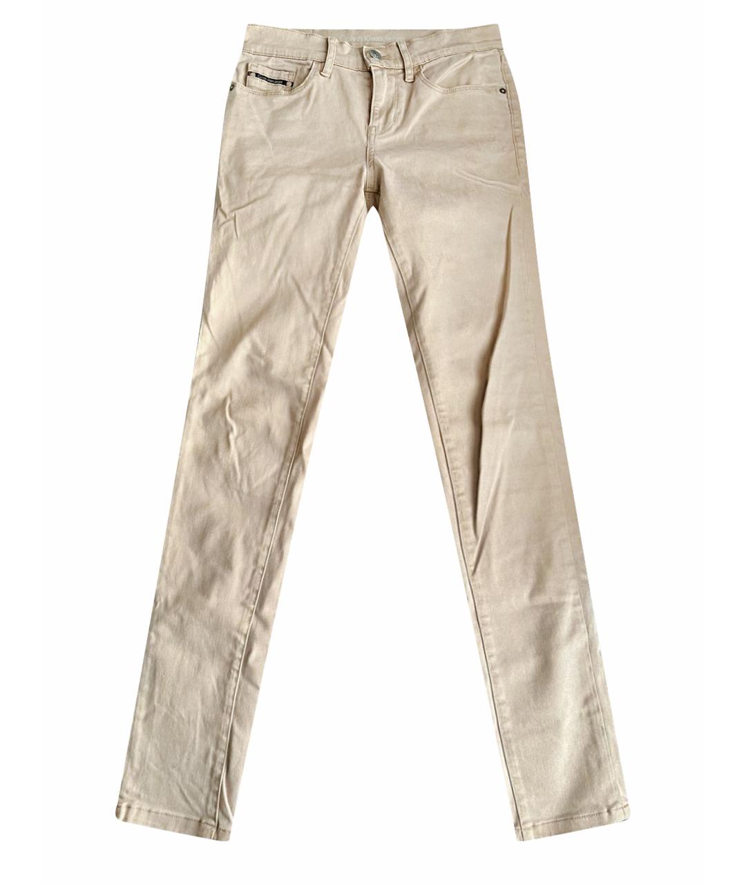 CALVIN KLEIN Бежевые брюки узкие, фото 1