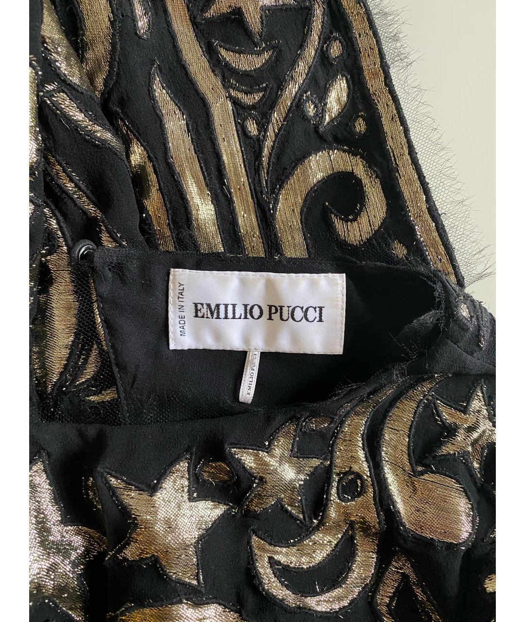 EMILIO PUCCI Черное коктейльное платье, фото 4