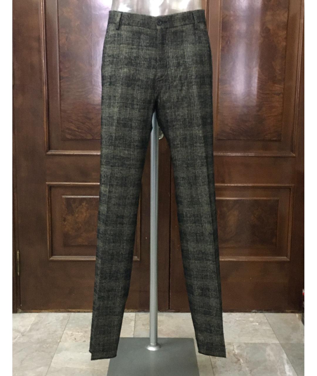 BILANCIONI Мульти шерстяные классические брюки, фото 7