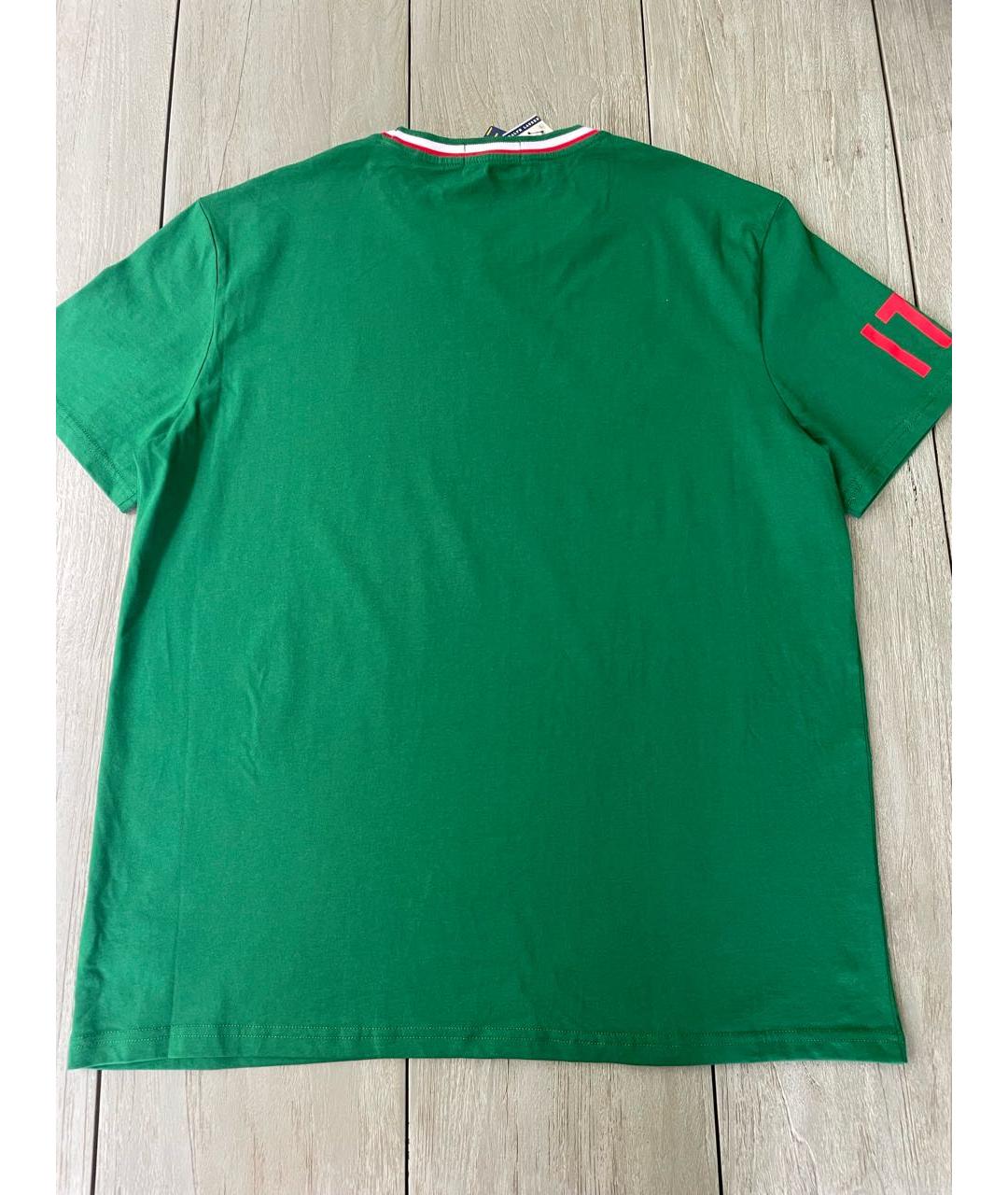 POLO RALPH LAUREN Зеленая хлопковая футболка, фото 8