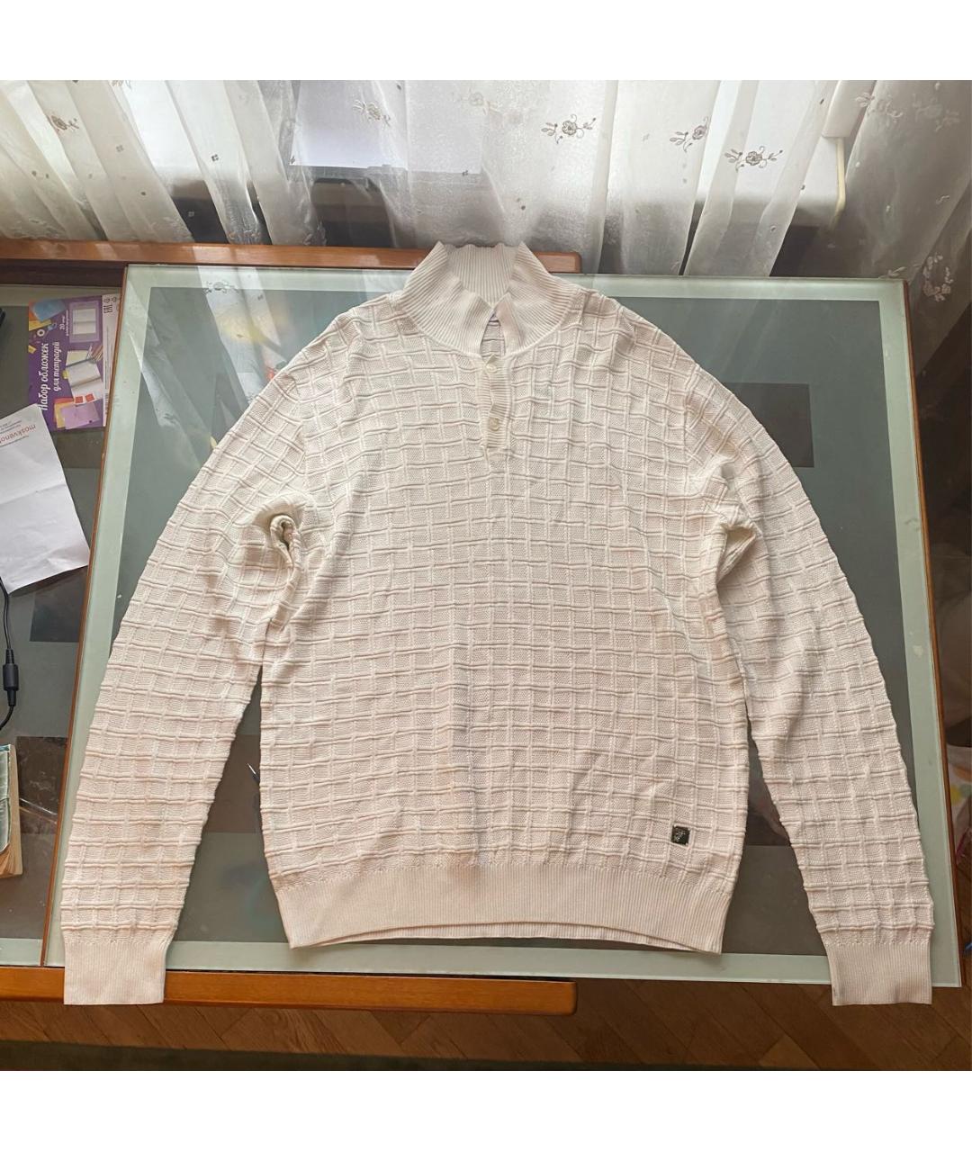 VERSACE COLLECTION Белый вискозный джемпер / свитер, фото 6