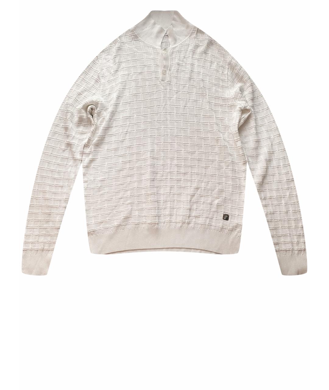 VERSACE COLLECTION Белый вискозный джемпер / свитер, фото 1