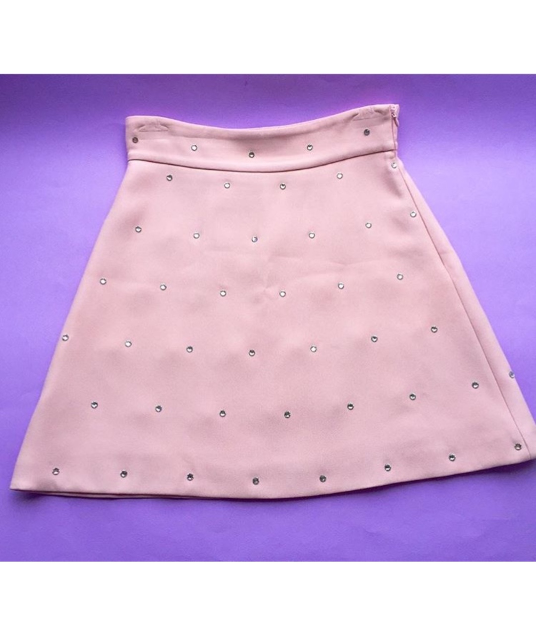 MIU MIU Розовая юбка мини, фото 2