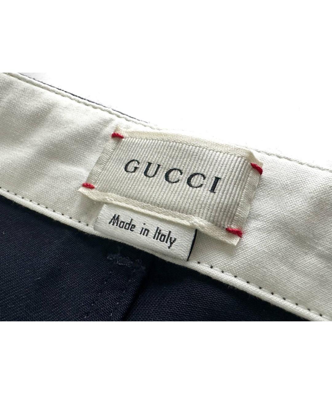 GUCCI KIDS Синие хлопковые брюки и шорты, фото 4