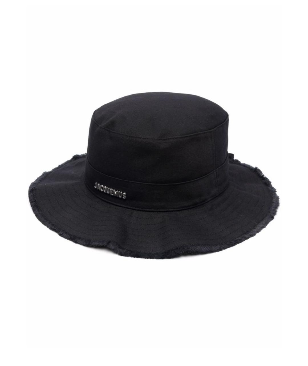JACQUEMUS Черная хлопковая шапка, фото 4