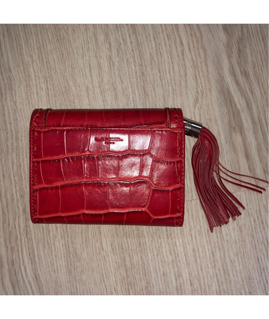 LANCEL Красный кошелек, фото 2