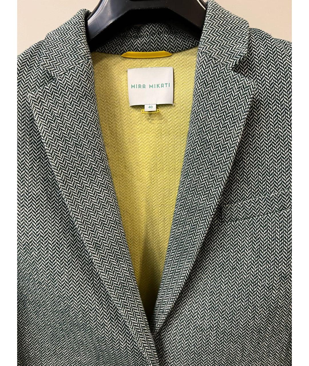 MIRA MIKATI Зеленые хлопковое пальто, фото 3