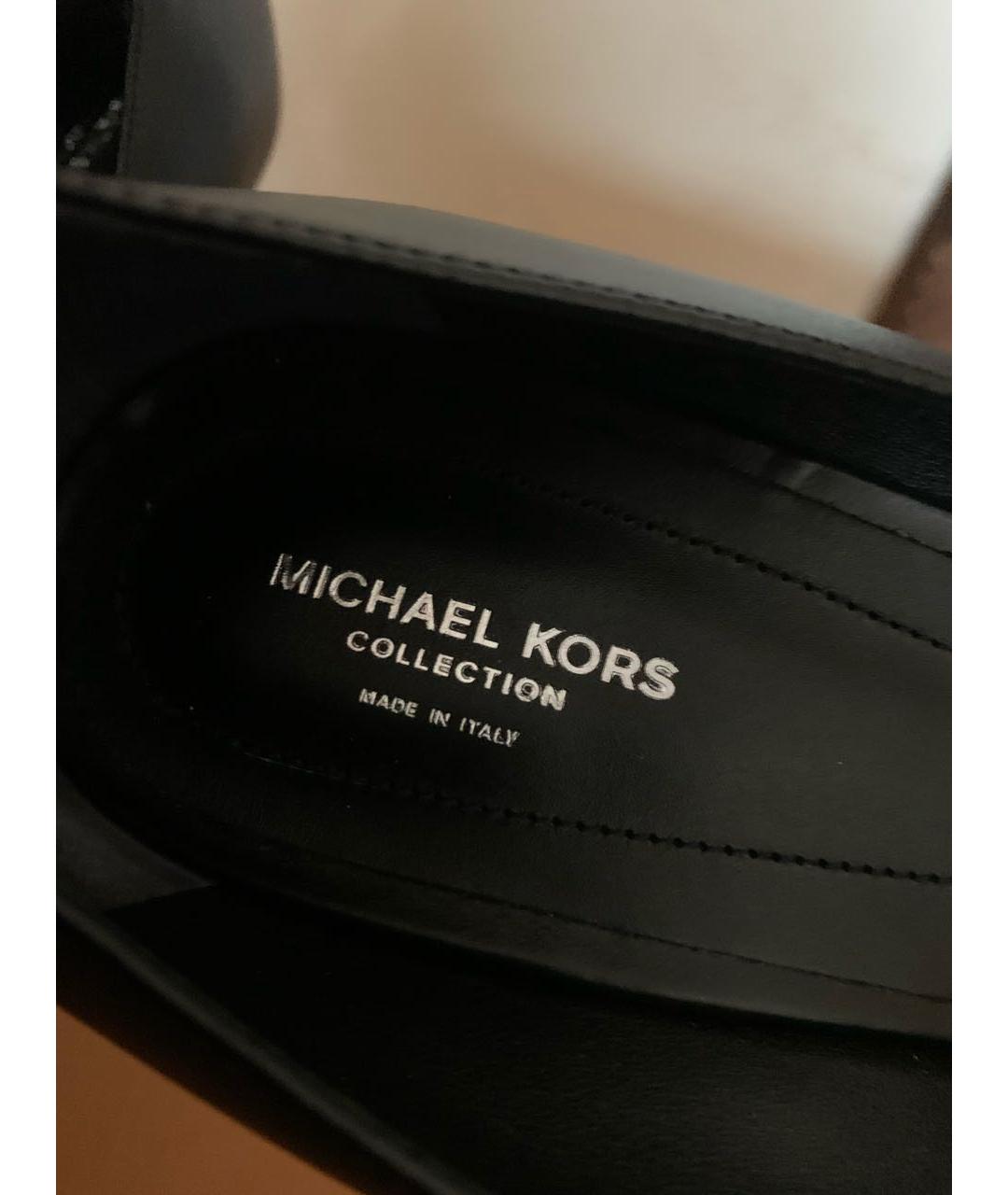 MICHAEL KORS COLLECTION Черные кожаные туфли, фото 4