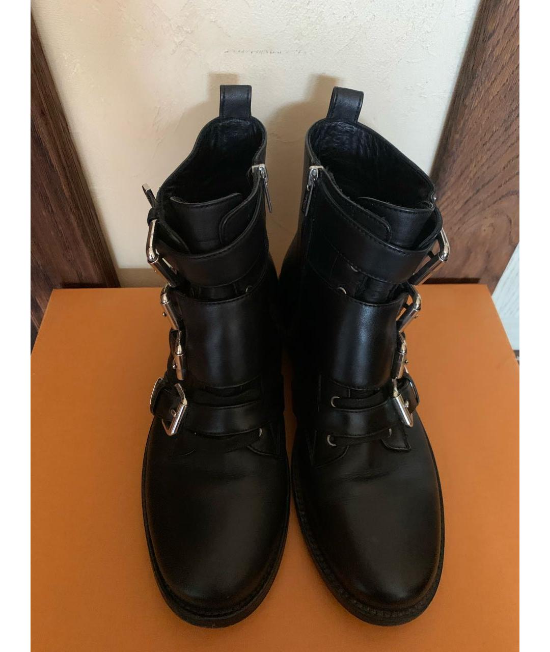 LE SILLA Черные кожаные ботинки, фото 2