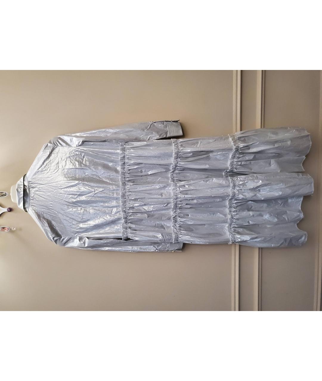ESCADA Серебряное хлопковое платье, фото 2