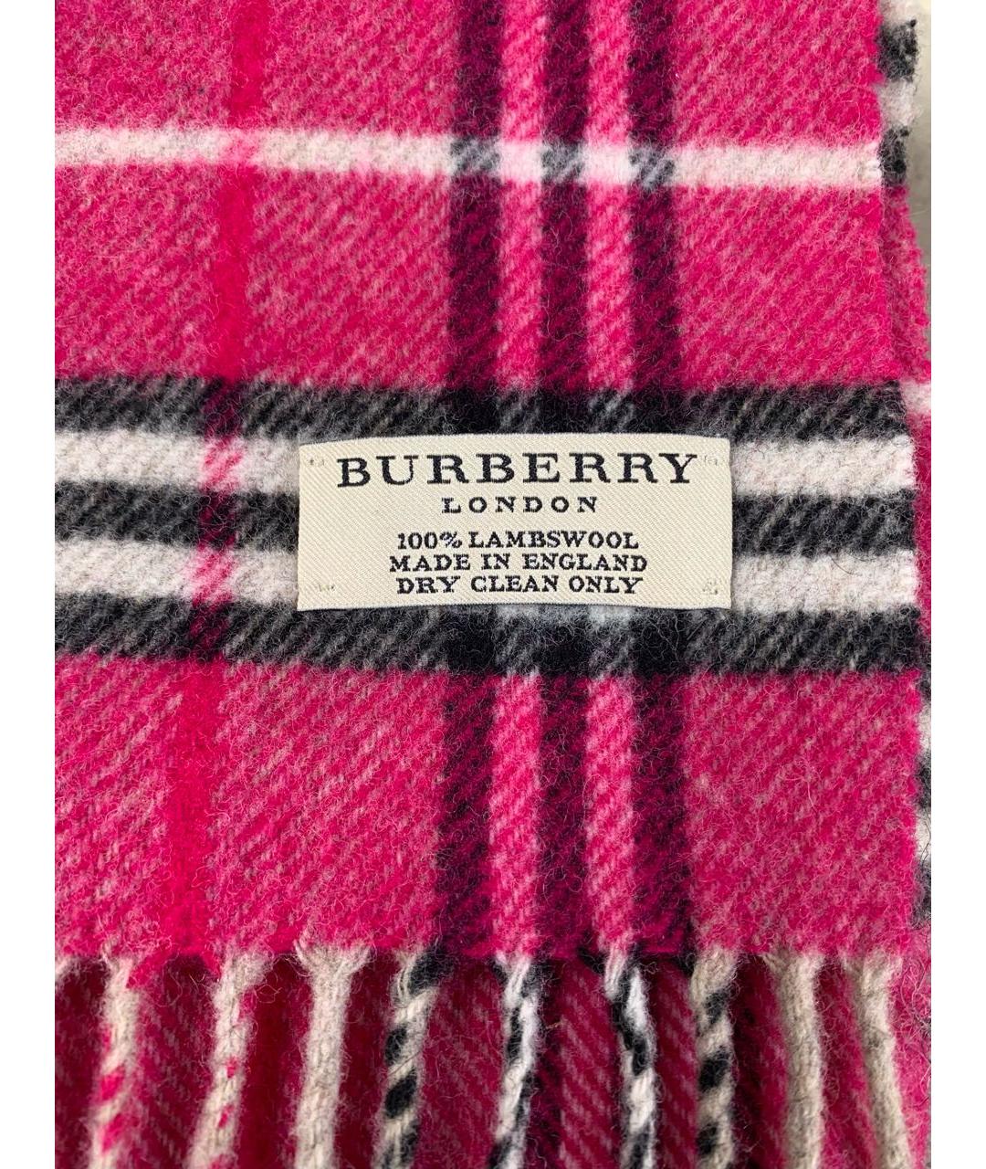 BURBERRY Мульти шерстяной шарф, фото 4