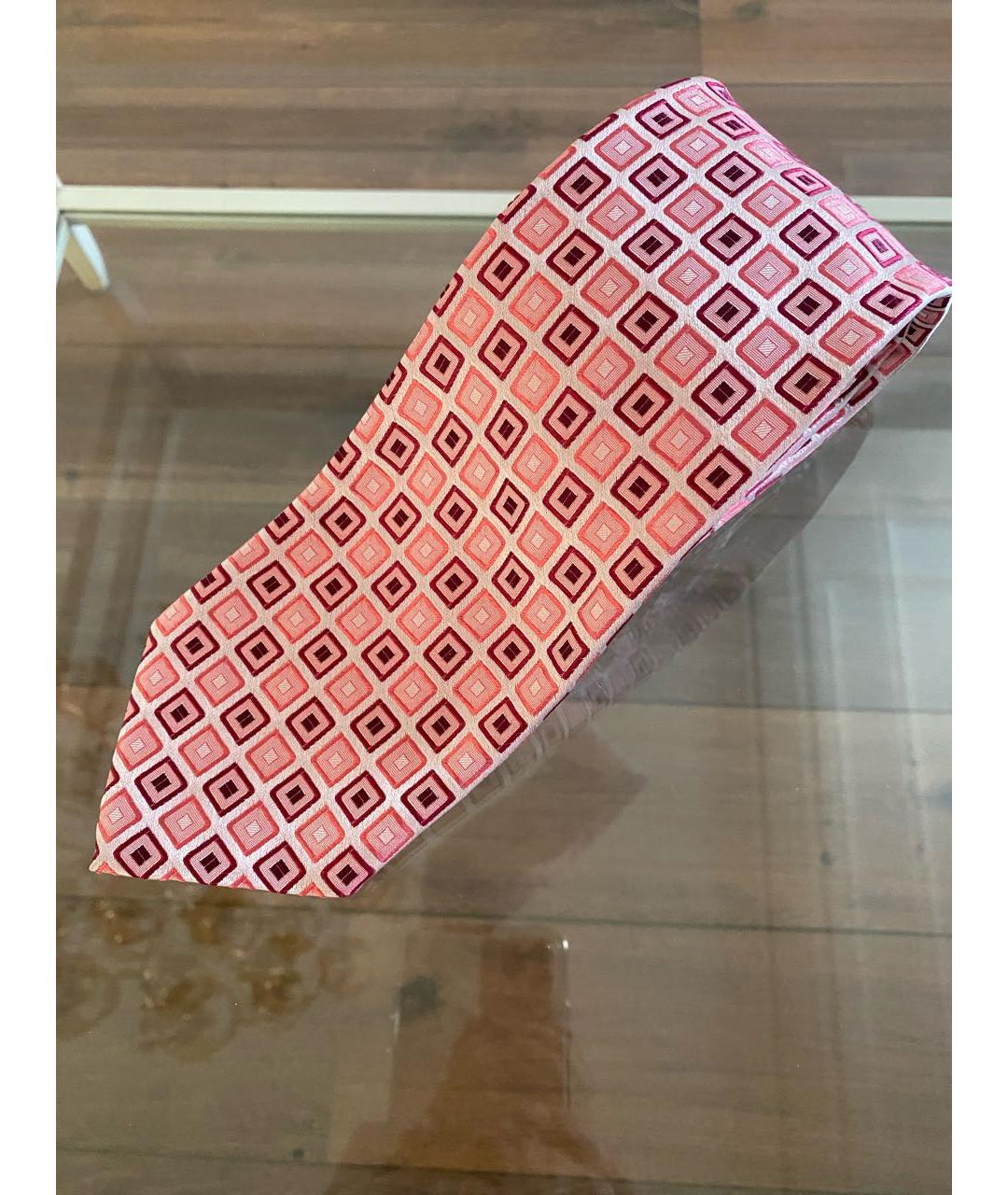 GUY LAROCHE Розовый шелковый галстук, фото 8