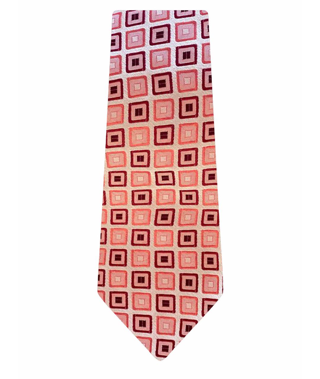 GUY LAROCHE Розовый шелковый галстук, фото 1