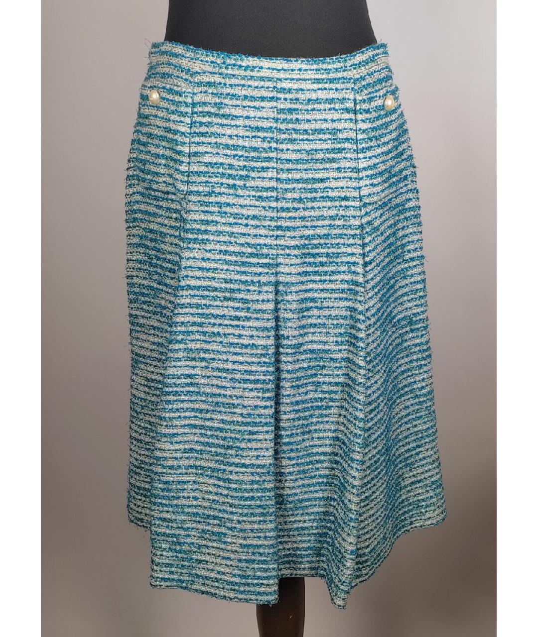 CHANEL PRE-OWNED Голубой полиамидовый костюм с юбками, фото 2
