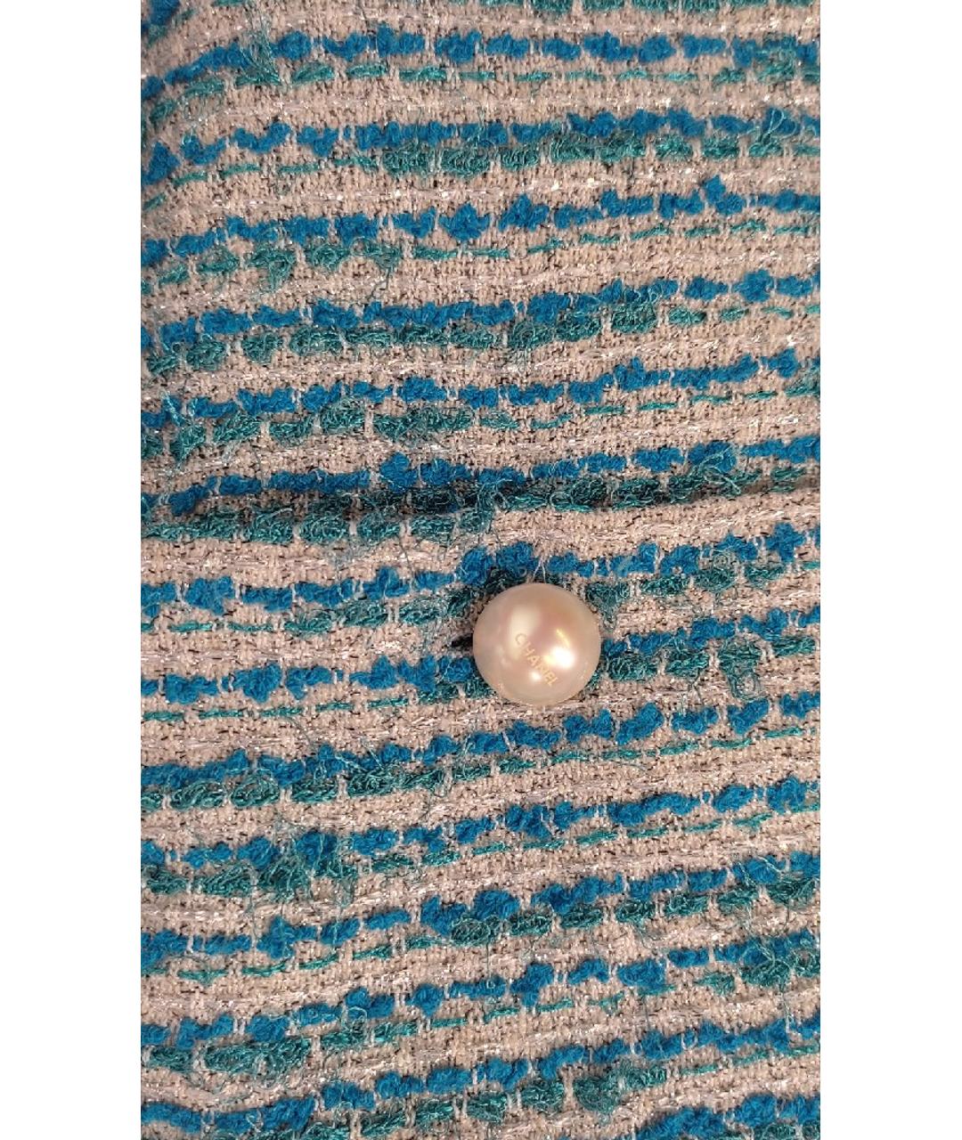 CHANEL PRE-OWNED Голубой полиамидовый костюм с юбками, фото 7