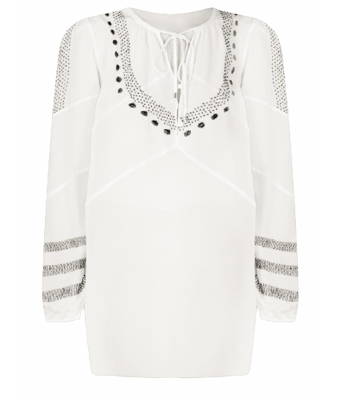 ALTUZARRA Белая шелковая блузы, фото 1