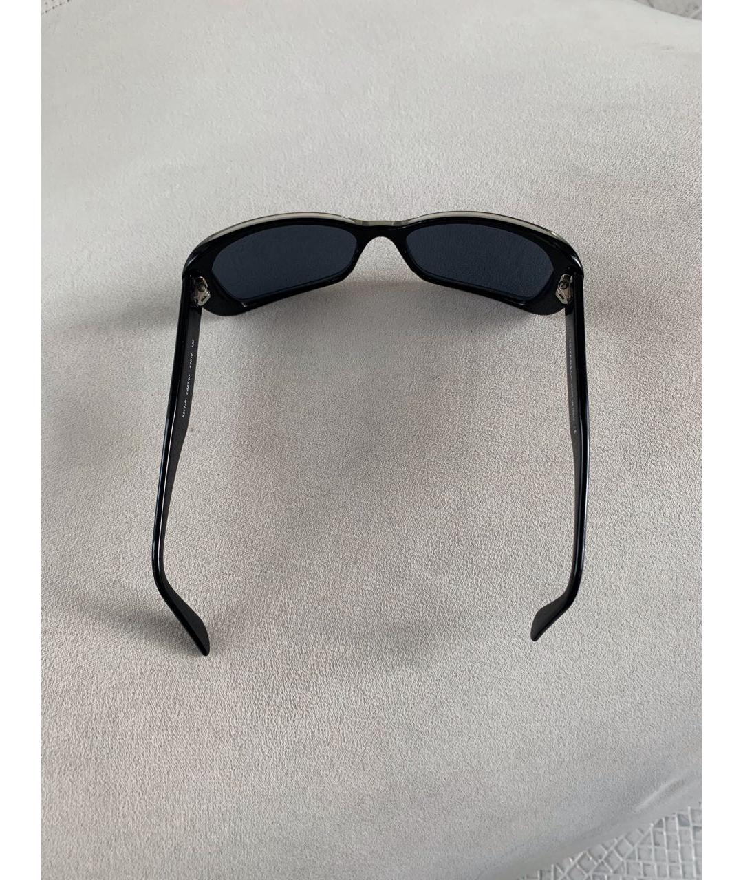 CHANEL PRE-OWNED Антрацитовые пластиковые солнцезащитные очки, фото 7