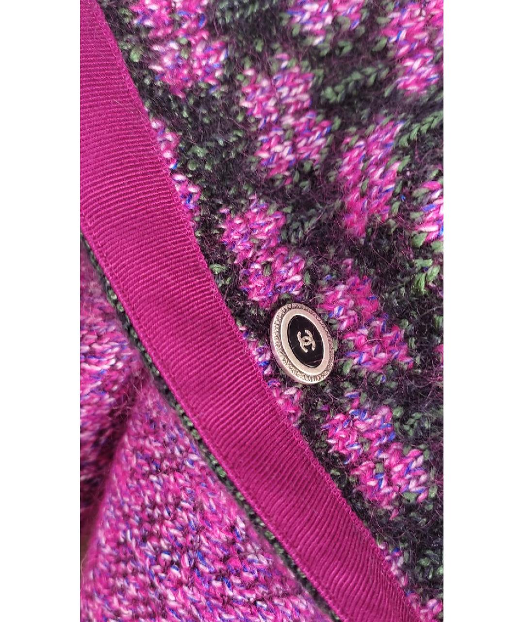 CHANEL PRE-OWNED Фиолетовая шелковая юбка миди, фото 8