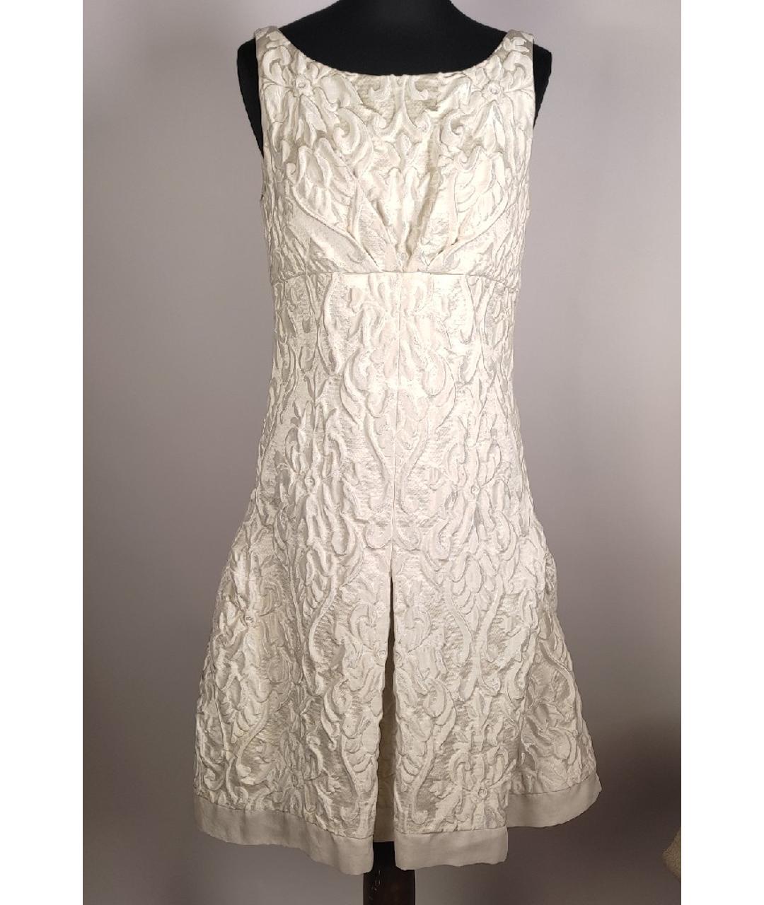 CHANEL PRE-OWNED Белое шелковое платье, фото 8