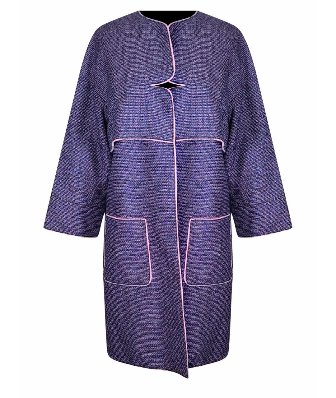 CHANEL PRE-OWNED Фиолетовое полиэстеровое пальто, фото 1