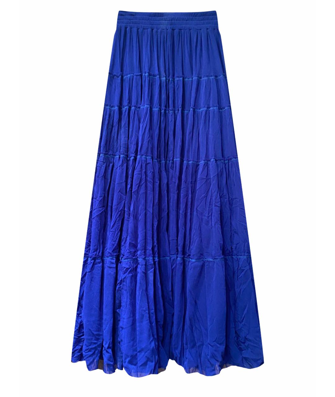 JEAN PAUL GAULTIER Синяя полиамидовая юбка макси, фото 1