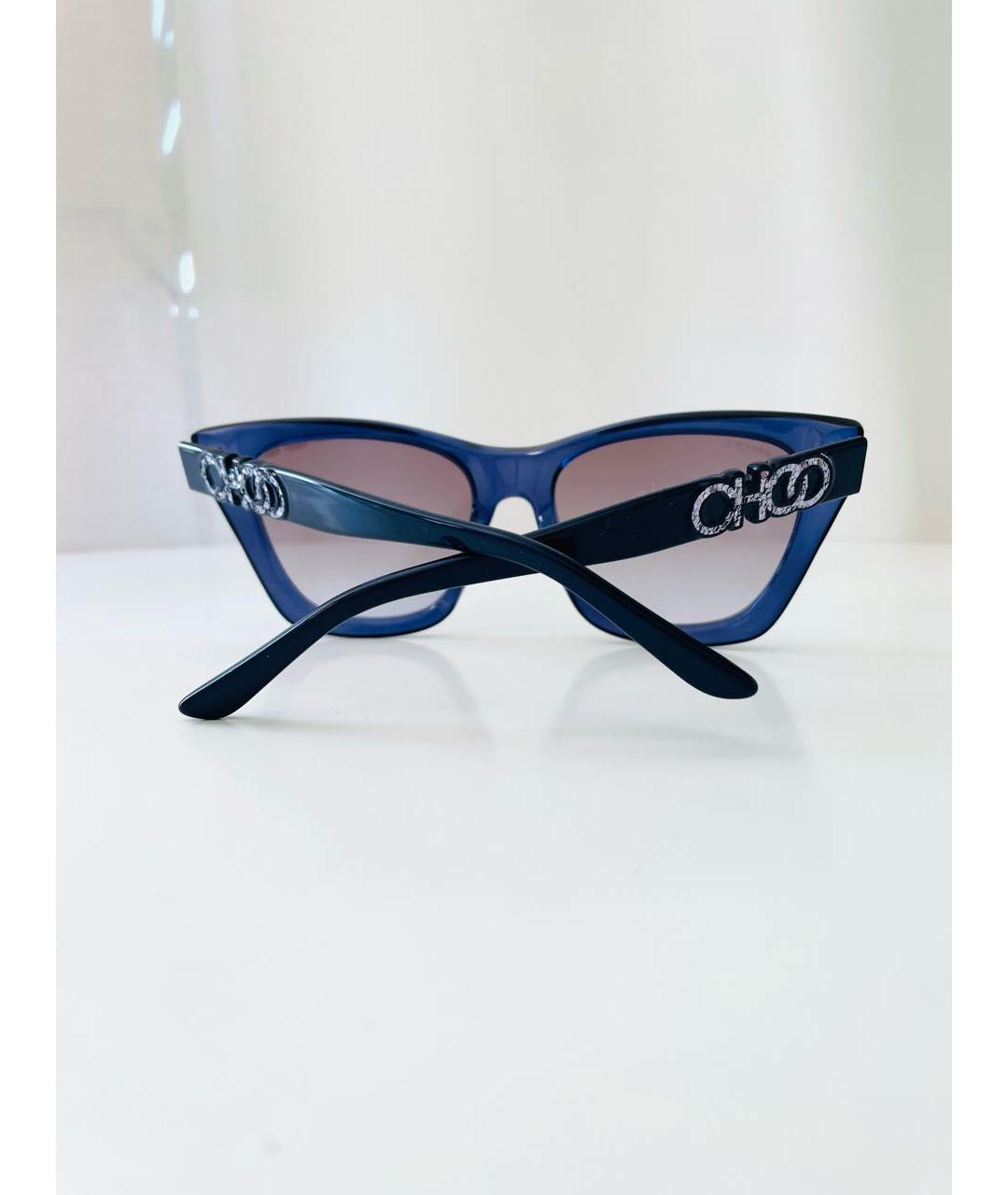JIMMY CHOO Синие пластиковые солнцезащитные очки, фото 7