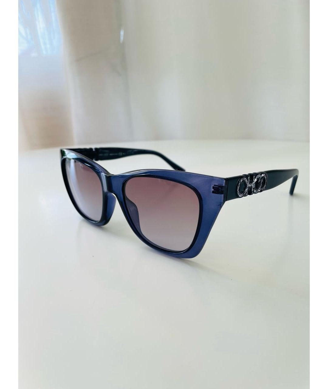 JIMMY CHOO Синие пластиковые солнцезащитные очки, фото 8