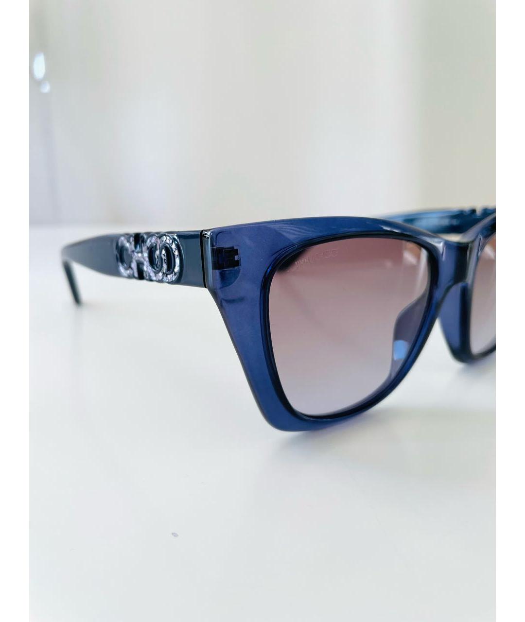JIMMY CHOO Синие пластиковые солнцезащитные очки, фото 2