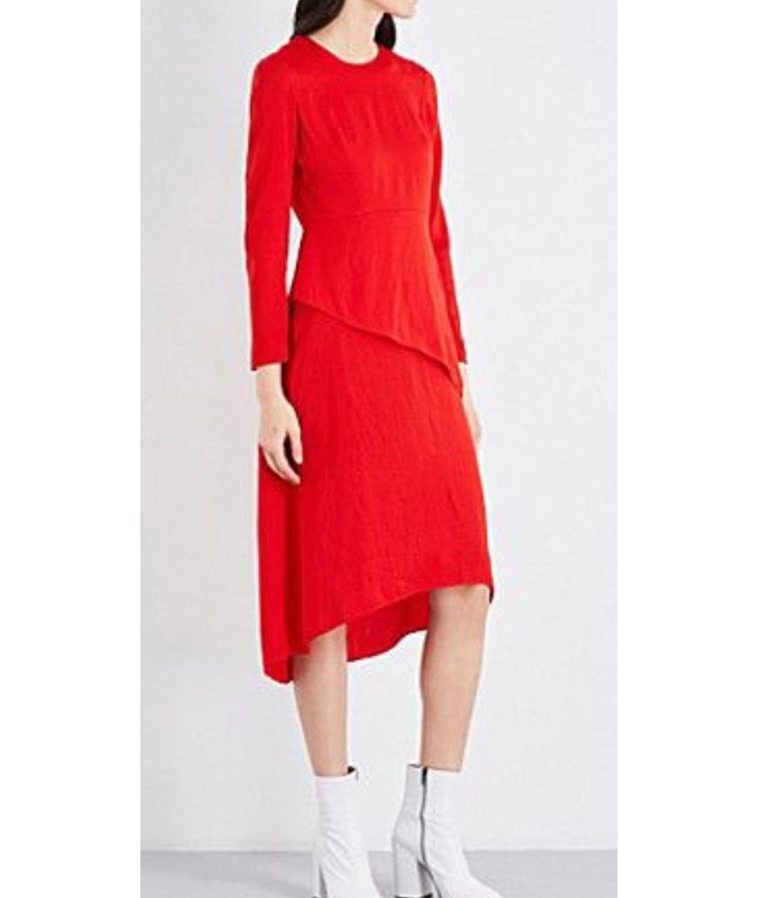 MAJE Красное полиэстеровое коктейльное платье, фото 2