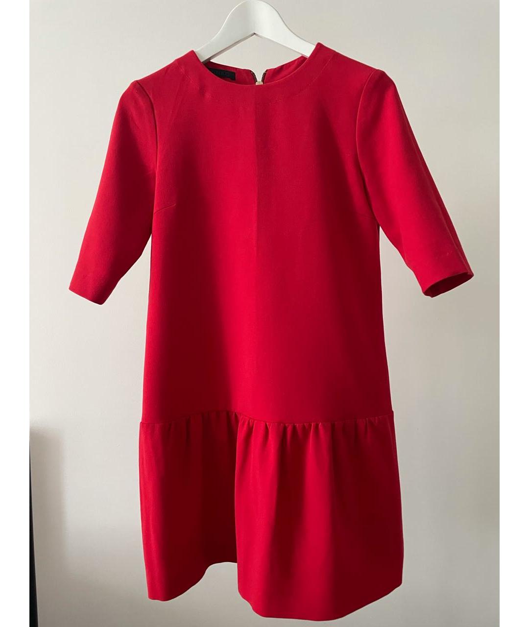 PINKO Красное вискозное повседневное платье, фото 9