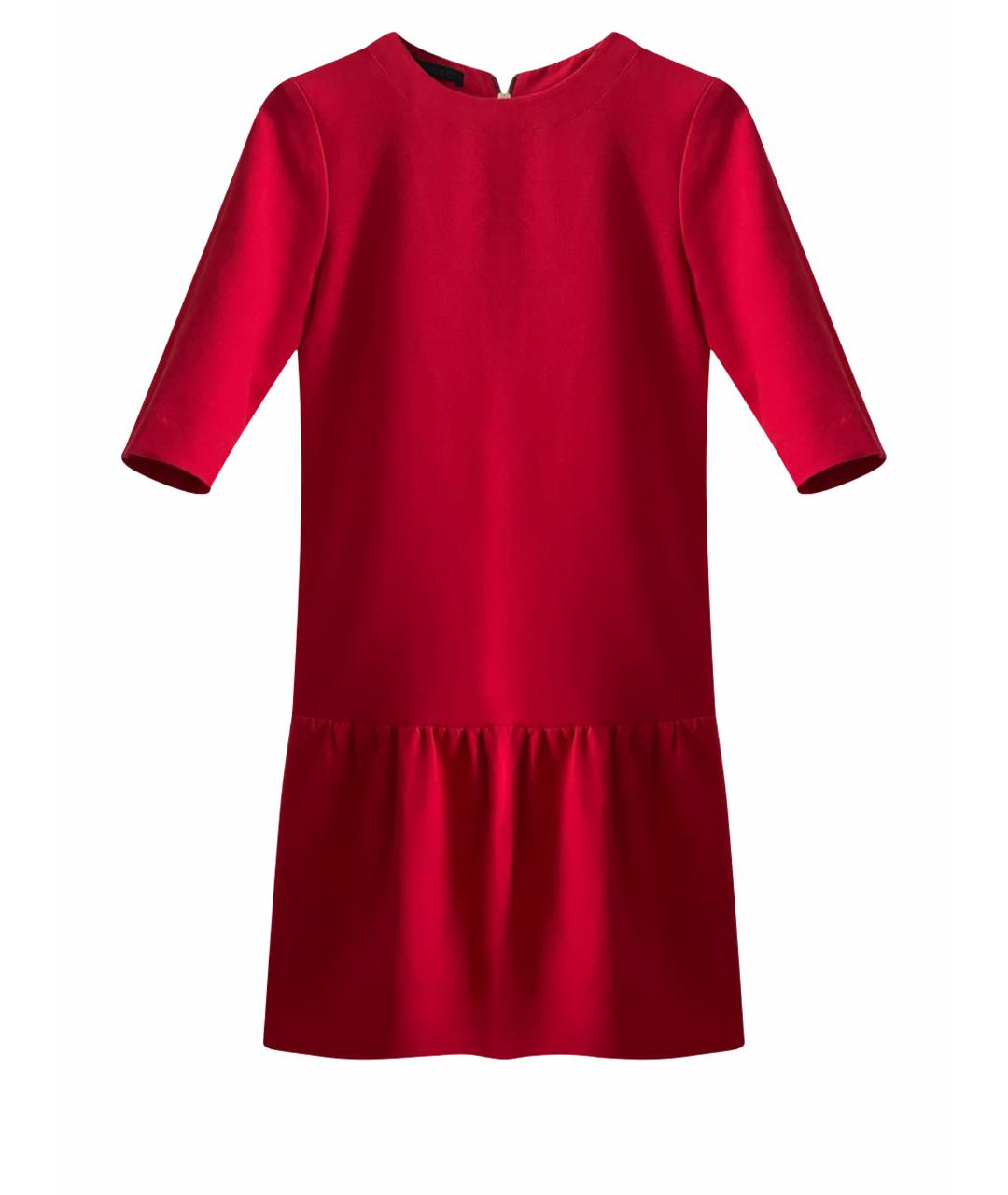 PINKO Красное вискозное повседневное платье, фото 1