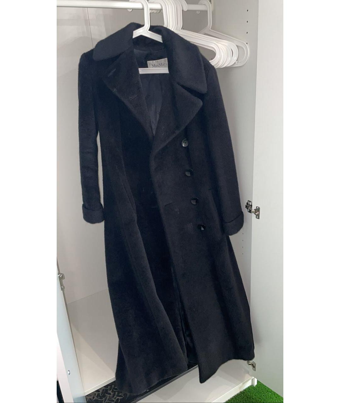 MAX MARA Черное шерстяное пальто, фото 5