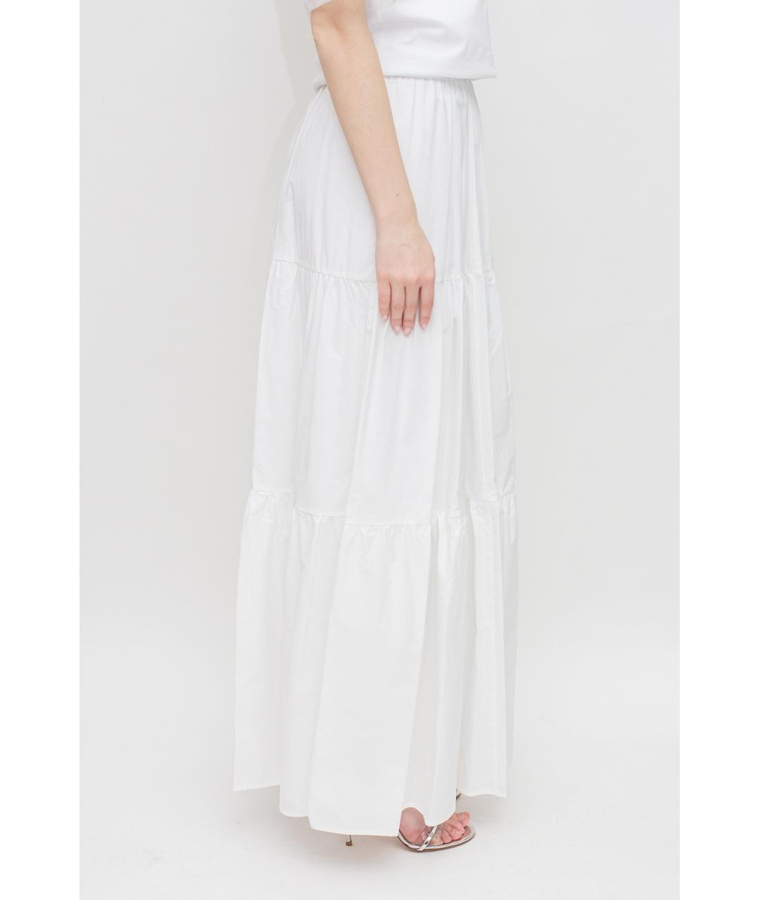 FABIANA FILIPPI Белая хлопковая юбка миди, фото 2