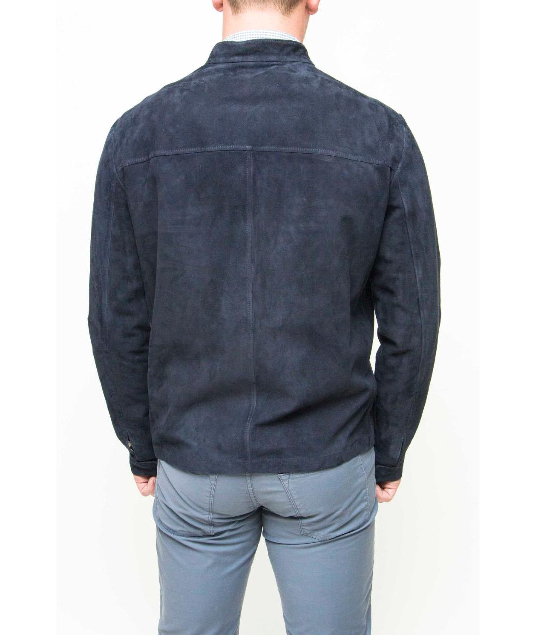 LORO PIANA Синяя замшевая куртка, фото 2