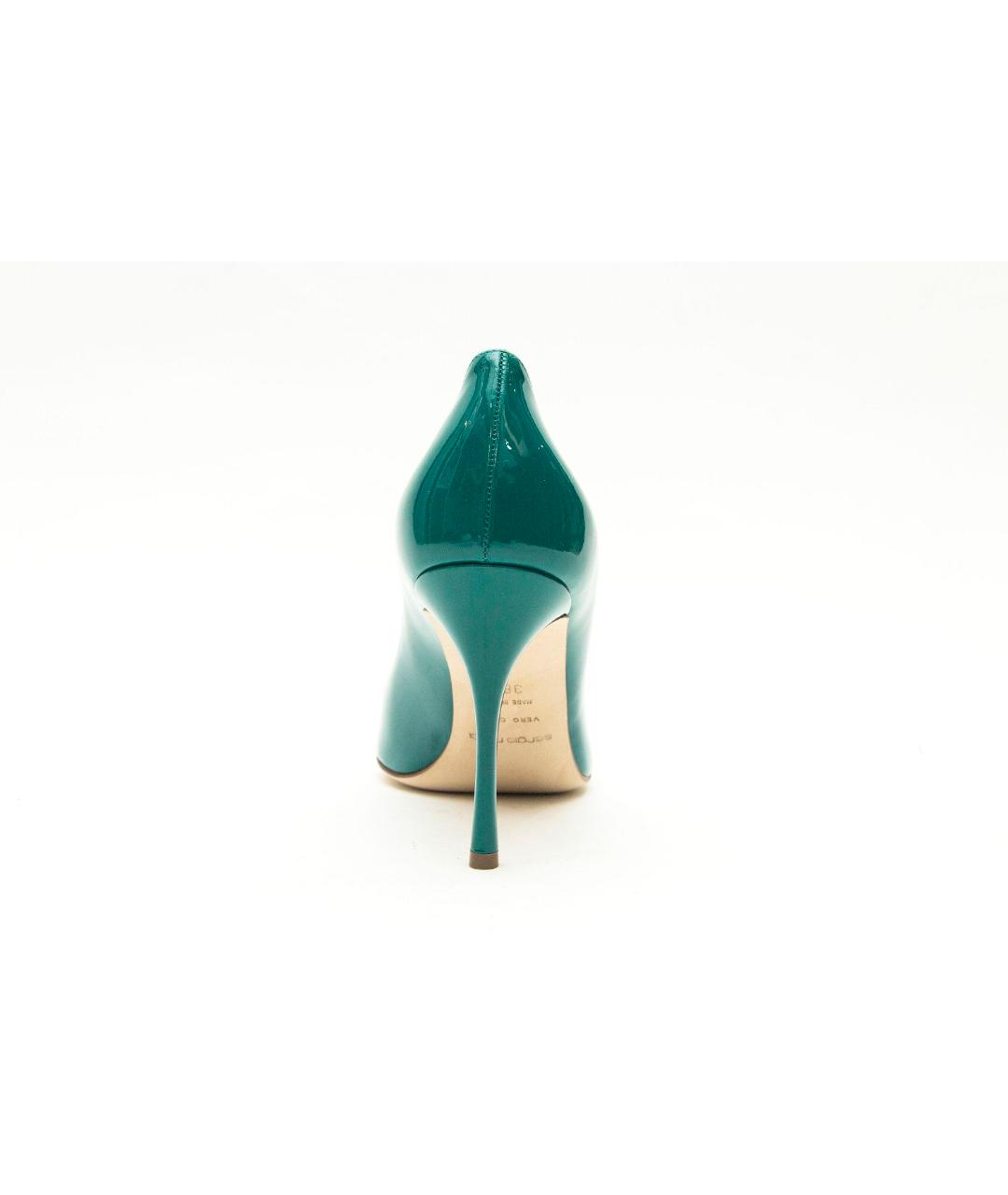 SERGIO ROSSI Зеленые туфли из лакированной кожи, фото 4