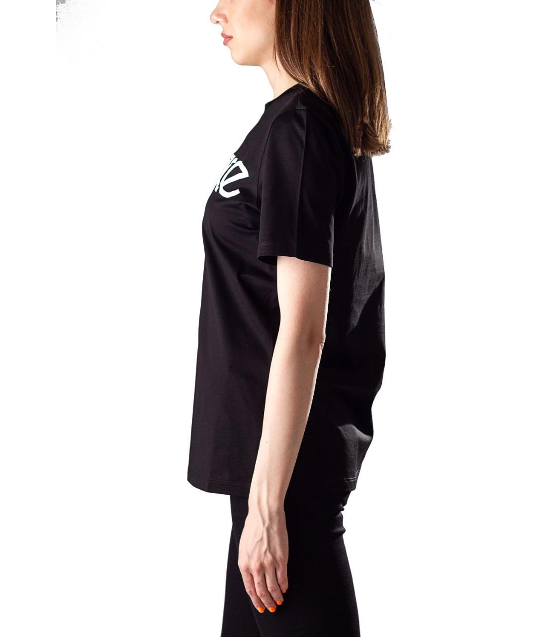 VERSACE Черная хлопковая футболка, фото 2