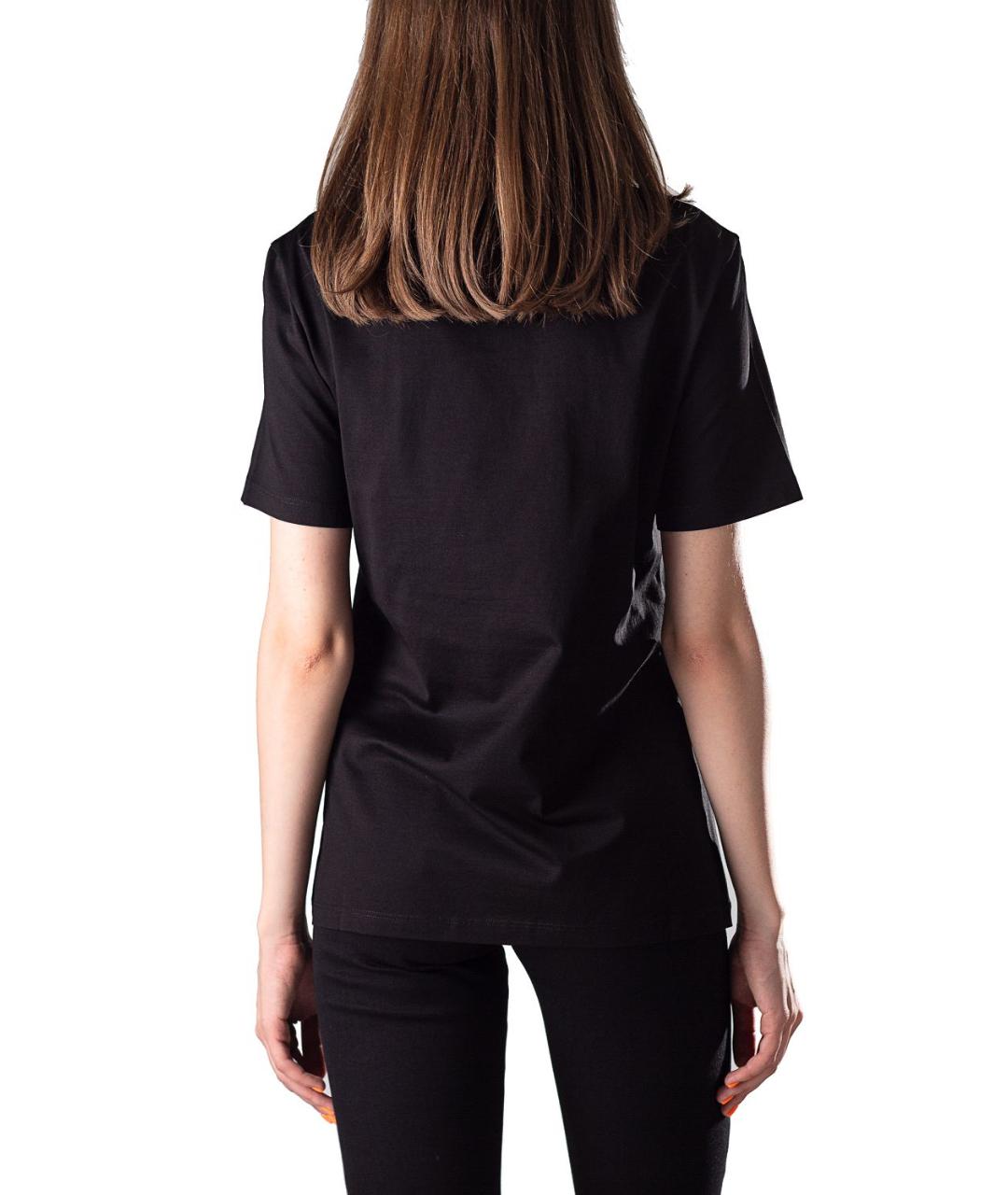 VERSACE Черная хлопковая футболка, фото 3