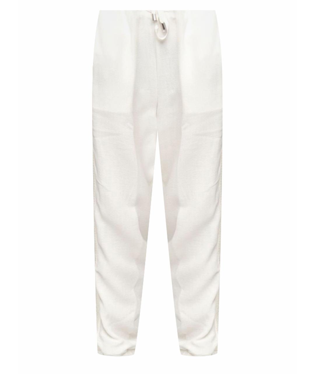 ERMANNO SCERVINO Белые вискозные спортивные брюки и шорты, фото 1