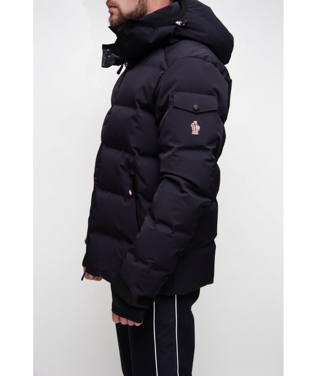 MONCLER Синий полиамидовый пуховик, фото 2