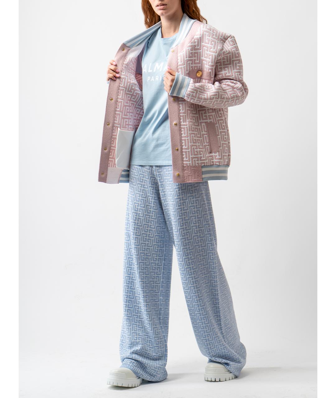 BALMAIN Розовый вискозный кардиган, фото 3