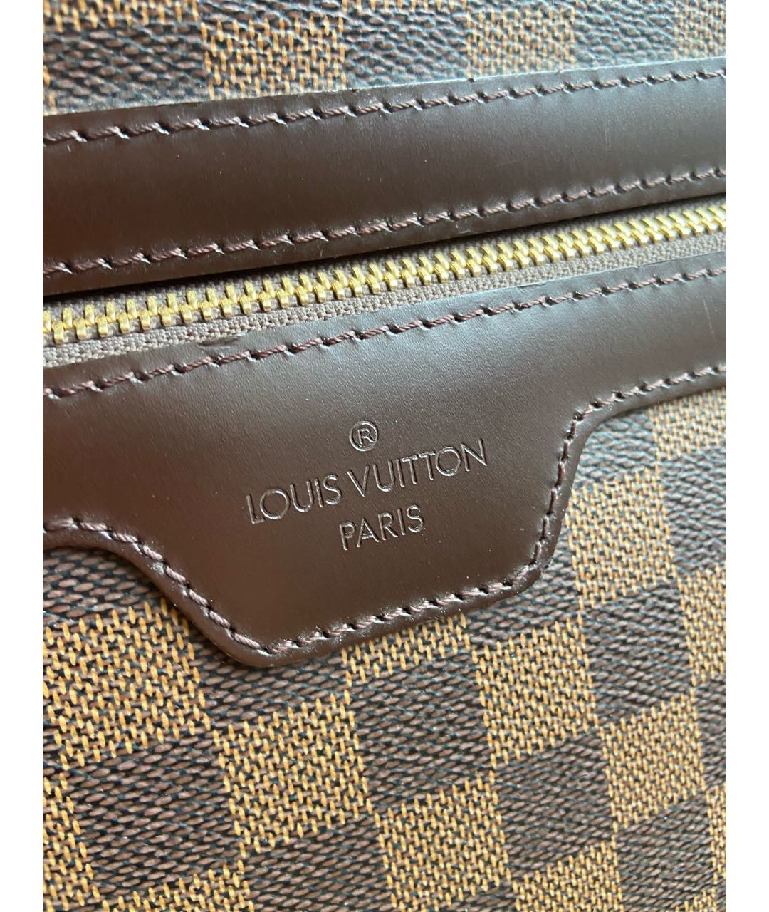 LOUIS VUITTON PRE-OWNED Коричневый кожаный чемодан, фото 6