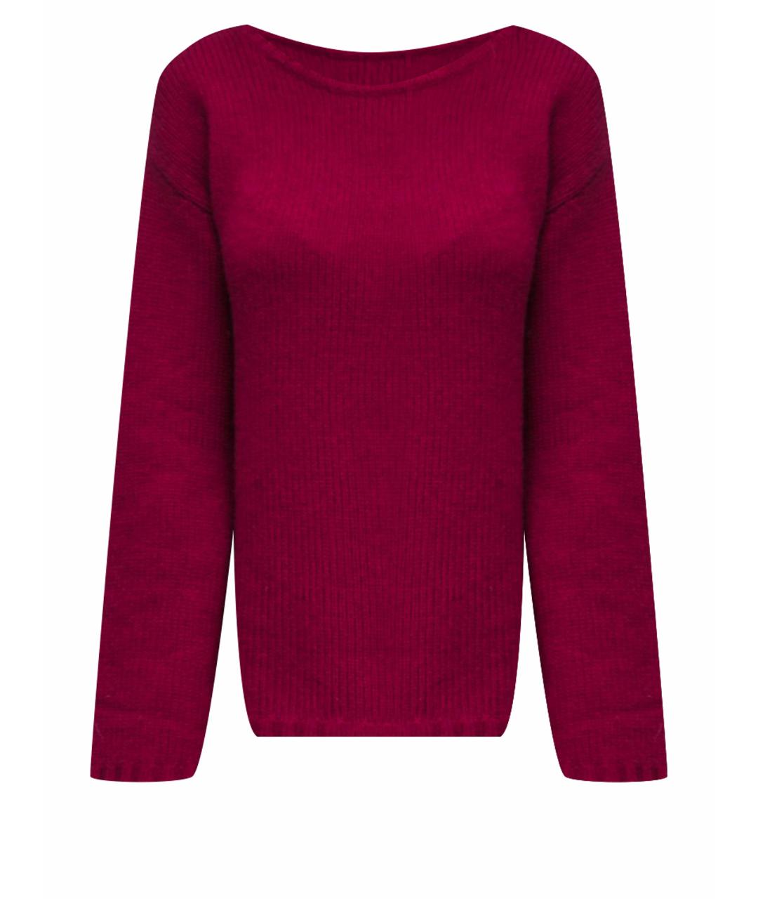 ERMANNO SCERVINO Бордовый кашемировый джемпер / свитер, фото 1