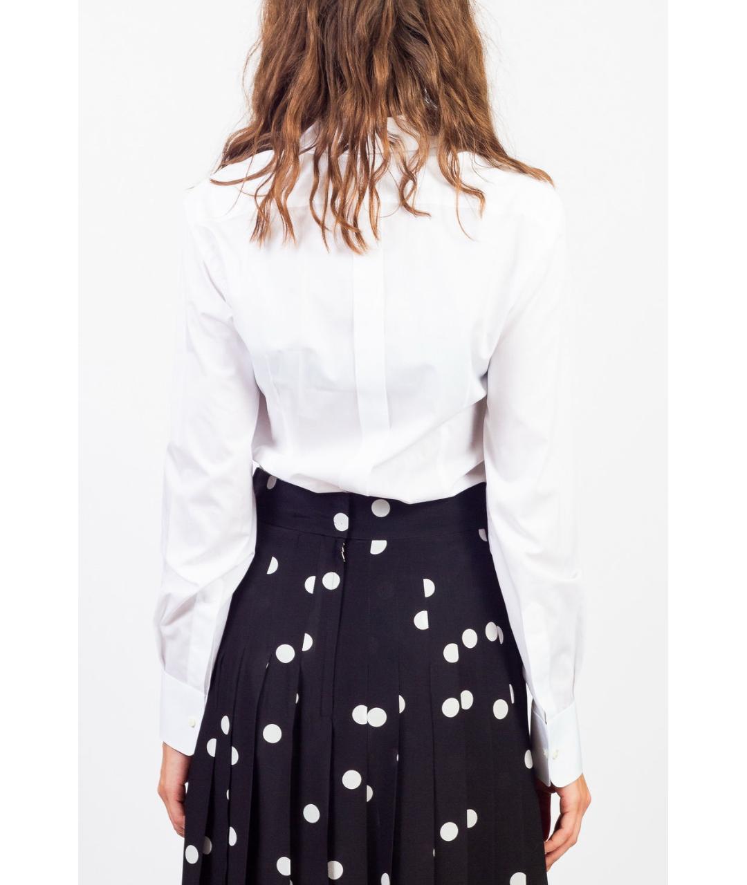 DOLCE&GABBANA Белая хлопковая блузы, фото 3