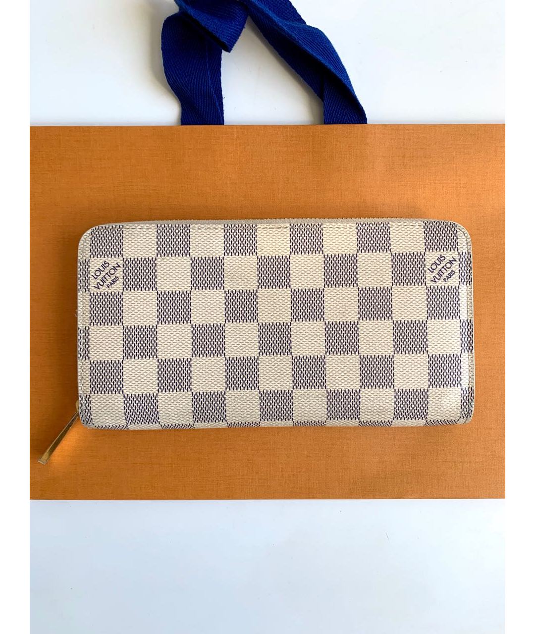 LOUIS VUITTON PRE-OWNED Белый кошелек, фото 9