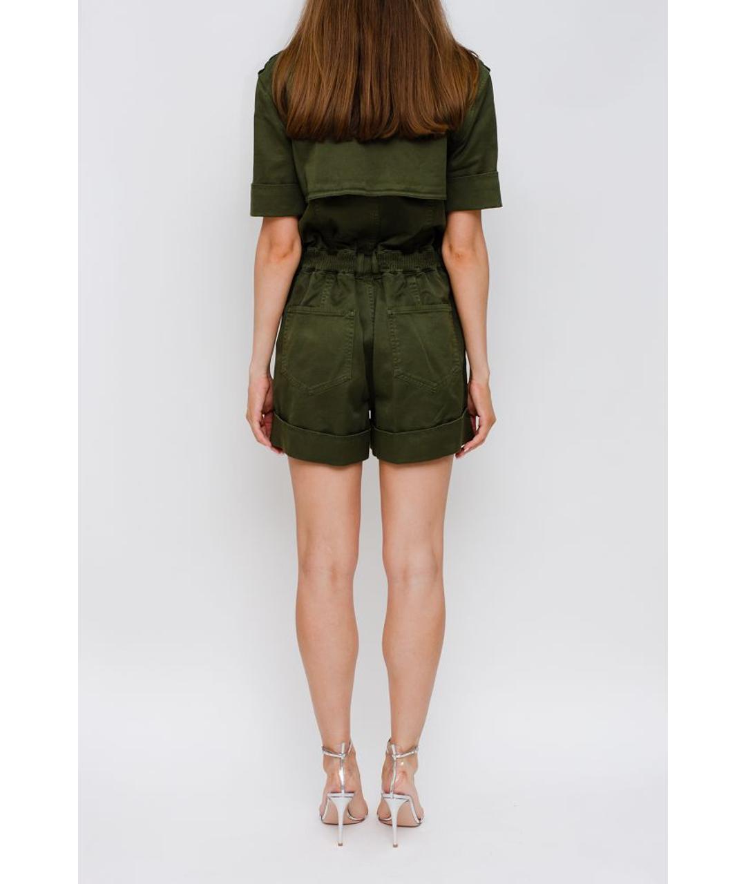 BALMAIN Хаки хлопковый комбинезон, фото 3